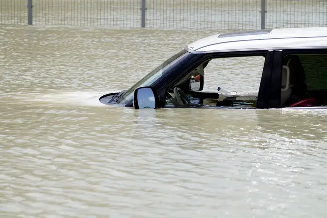 Dubai has been swamped by record levels of rainfall.