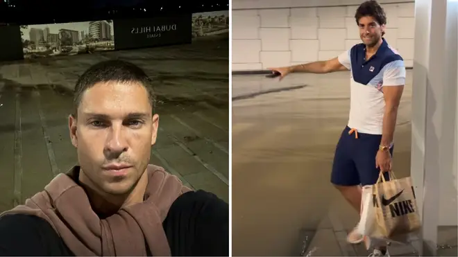 TOWIE stars Joey Essex and Mark Argent have been left stranded in Dubai