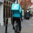 A Deliveroo rider