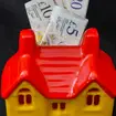 A house-shaped money box