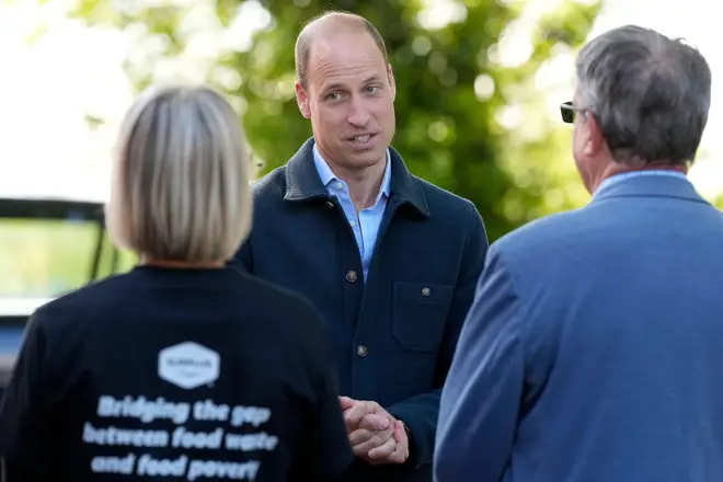 William visited the charity in Surrey.
