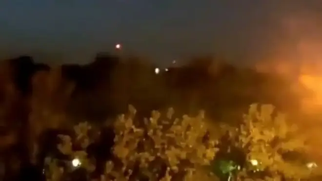 An Iranian official told Reuters the explosions heard in Isfahan where several major military bases.