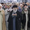 Iran's Supreme Leader Ayatollah Ali Khamenei leads Eid al-Fitr prayers marking the end of Ramadan