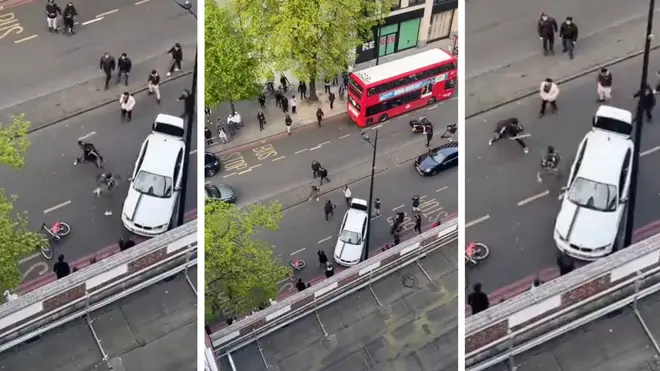 Choas erupted on Edgware Road in London