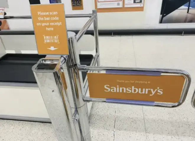 Last year, a Sainsbury's store wouldn't let customers leave until they had scanned their receipt.