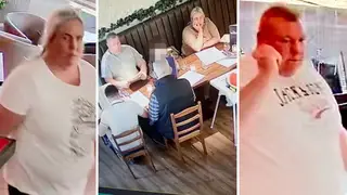 The couple 'dine and dashed' from a series of establishments in Wales