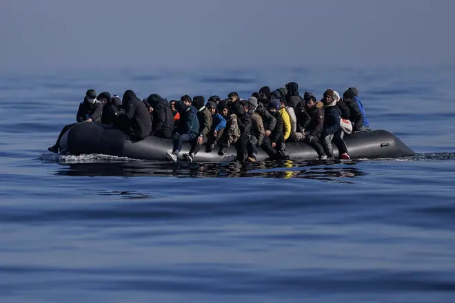 Stock image: Migrants cross the English Channel