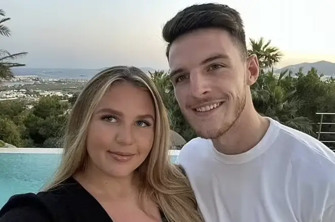 Declan Rice and Lauren Fryer have been together for eight years