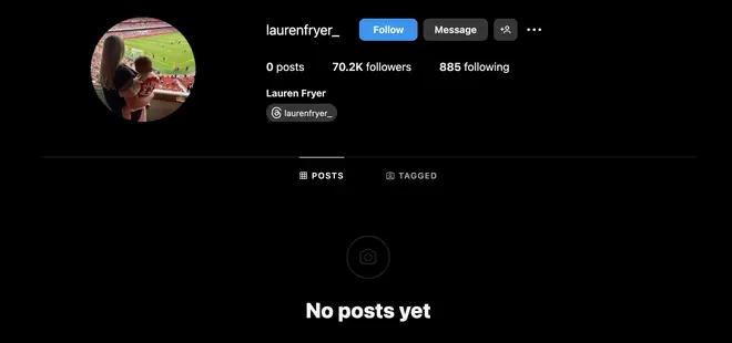 Lauren has deleted all of her pictures
