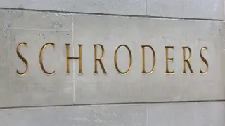 A Schroders sign