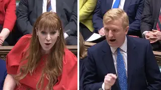 Angela Rayner and Oliver Dowden clashed at PMQs