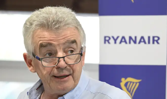 Ryanair Group CEO Michael O'Leary Press Conference On The Airline's Situation In Portugal