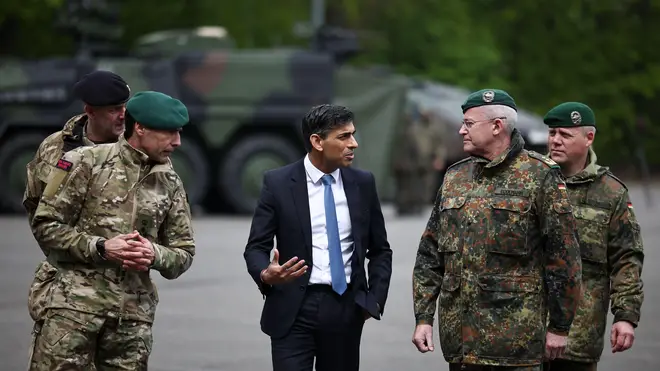 It comes after Rishi Sunak announced a boost to the UK's defence spending on Tuesday.