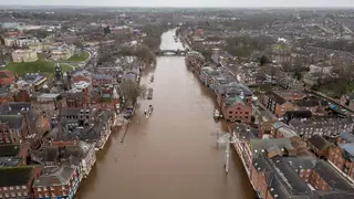 Flooding in York in January 2024