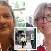 Teachers Fiona Elias (L) and Liz Hopkin (R) were stabbed at the school in Wales