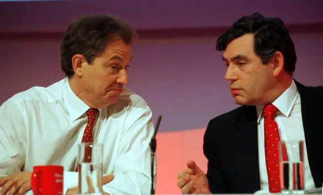 Tony Blair and Gordon Brown at the Labour Party conference in May 2001