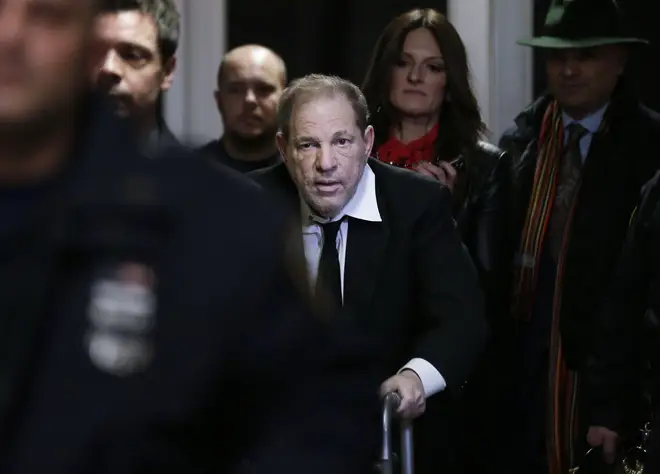 American film producer Harvey Weinstein exits Manhattan Court, New York, January 10, 2020