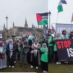 Palestine protesters in London on Saturday