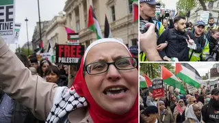 Palestine protesters in London