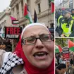 Two arrested as thousands of Palestine supporters march on London calling for Gaza ceasefire