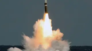 TRIDENT MISSILE  First flight test of the D-5 LE subsystem in a Trident launched from the USS Tennessee on 22 February 2012.