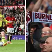 A football fan has been charged with tragedy chanting after Burnley's 1-1 draw with Manchester United at Old Trafford.