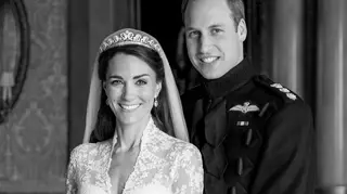 Princess Kate and Prince William on their wedding day 13 years ago