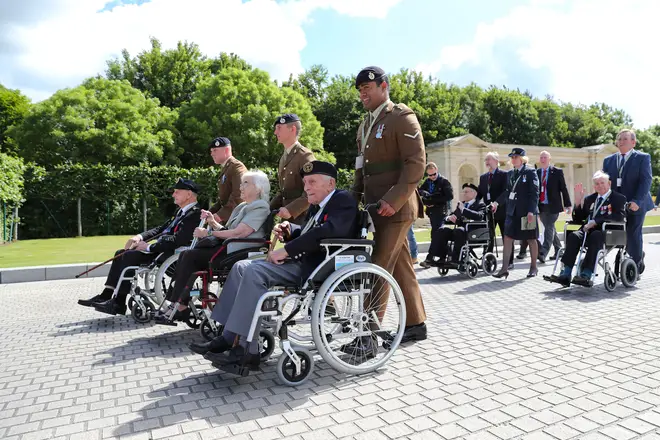 Veterans at the Royal British Legion's Service of Remembrance