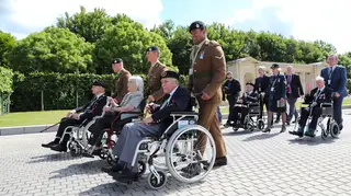 Veterans at the Royal British Legion's Service of Remembrance