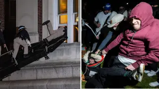Police have raided Columbia and UCLA, where violence has broken out