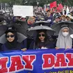 A May Day rally in Jakarta, Indonesia