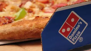A Domino's pizza