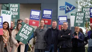 STV journalists on strike