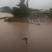 Footage of the flooding (via AP)