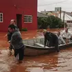 Flooded town in Brazil