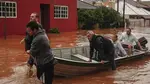 Flooded town in Brazil
