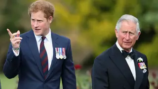 The Duke of Sussex with his father King Charles