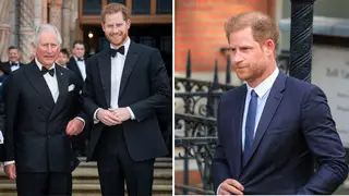 The Duke of Sussex with his father King Charles