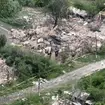 This drone footage obtained by The Associated Press shows the village of Ocheretyne, a target for Russian forces in the Donetsk region of eastern Ukraine