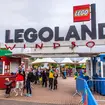 Entrance gate to Legoland  Windsor, London, England, United Kingdom.