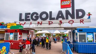 Entrance gate to Legoland  Windsor, London, England, United Kingdom.