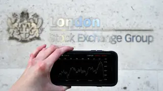 The London Stock Exchange sign