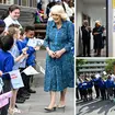 Queen Camilla surprises children at a London primary school