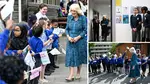 Queen Camilla surprises children at a London primary school
