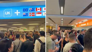 Border Force has reported outages at airports across the UK.
