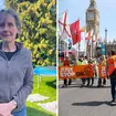 A suspended doctor has said she fears being permanently struck off from the medical register over her participation in a climate protest.