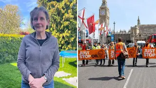 A suspended doctor has said she fears being permanently struck off from the medical register over her participation in a climate protest.