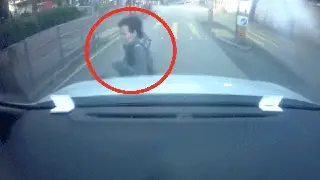 Woman fakes car accident
