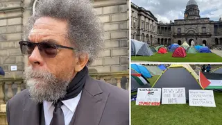 Cornel West told LBC academic bosses they should be proud of their students over the protests.