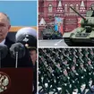 Putin warns of 'global' war in Russian Victory Day speech as single tank is paraded for second year running